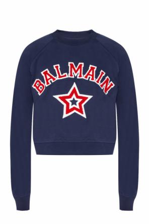 Bluza z aplikacją z logo, zdjęcie 1 Bluza z aplikacją z logo od Balmain
